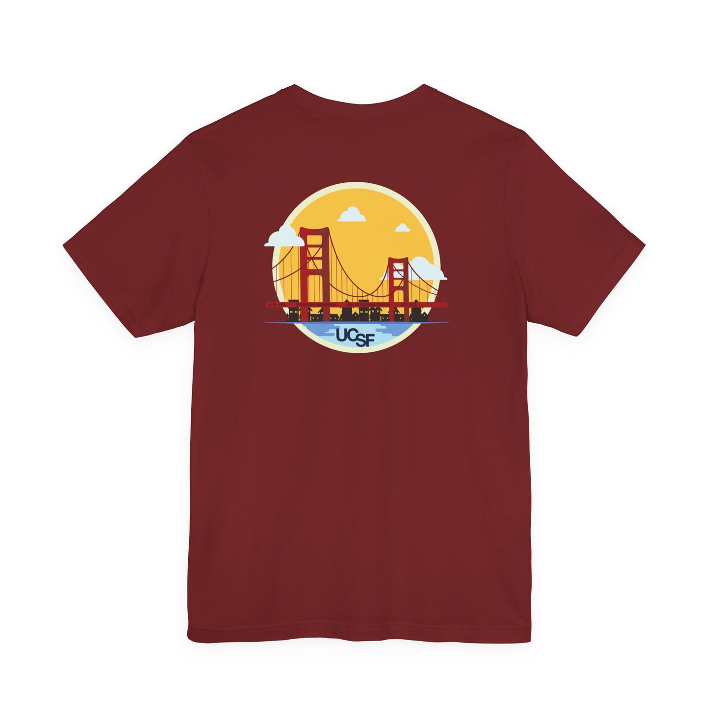Simple Work Yellow Bridge Dark Colored Unisex Jersey Short Sleeve Tee