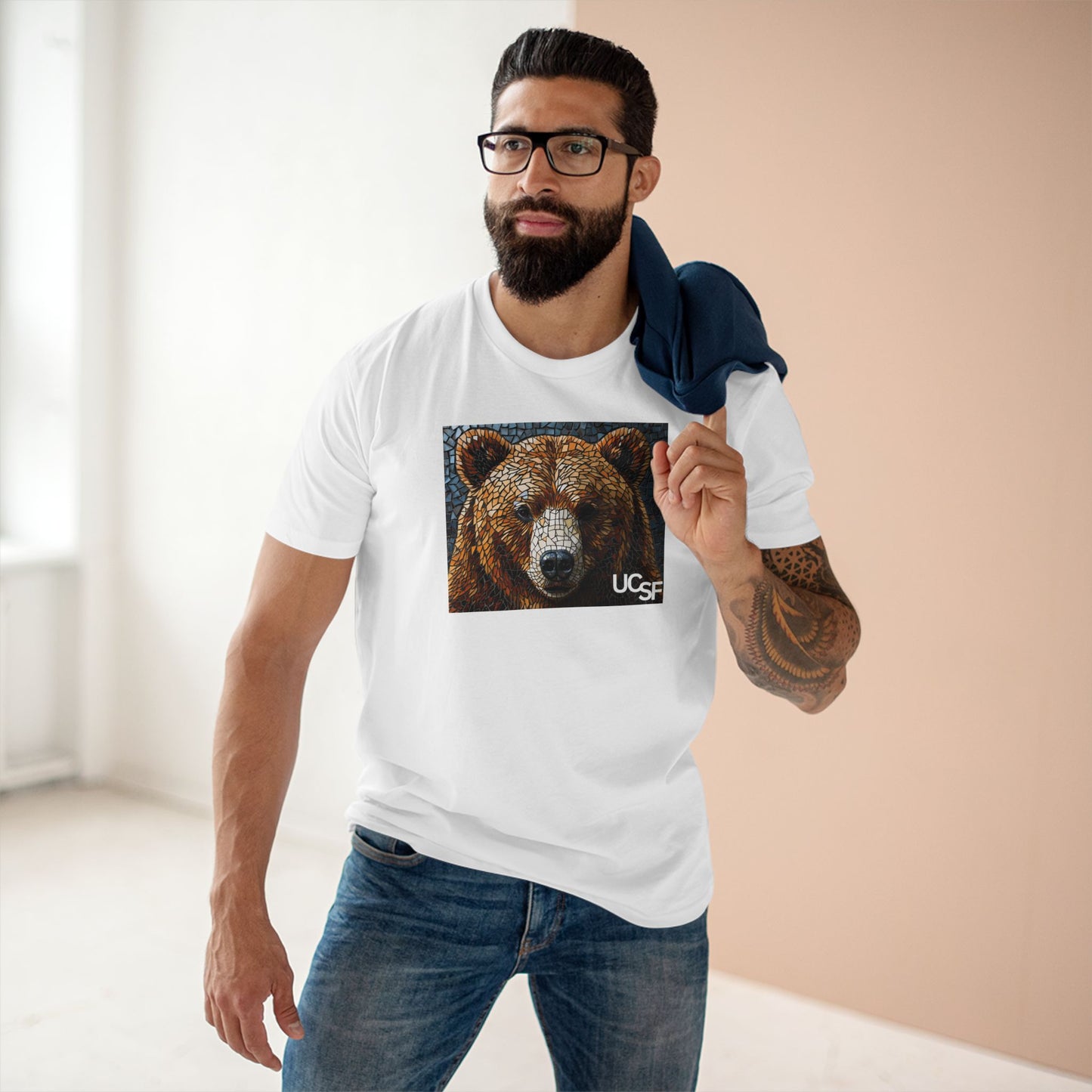 Mosaic Bear Simple Work Tee