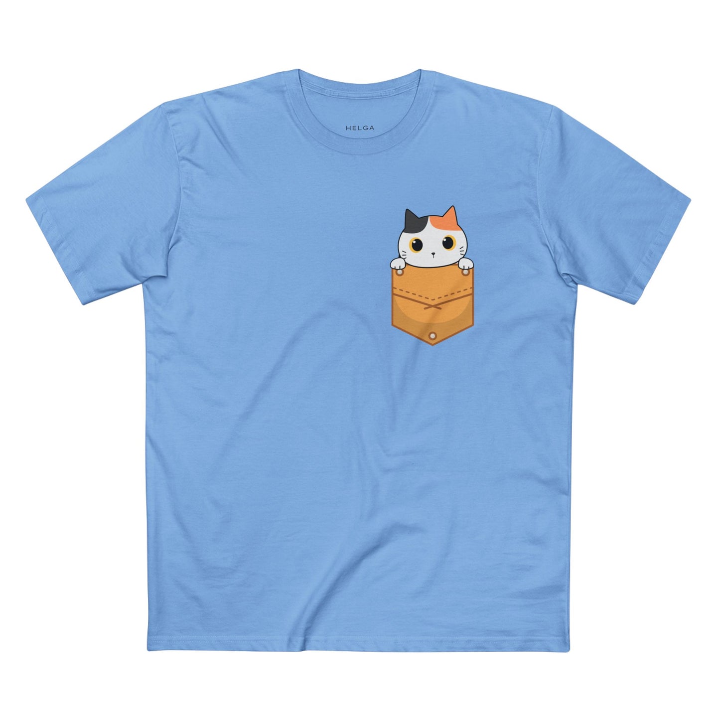 Cat in Pocket Tee