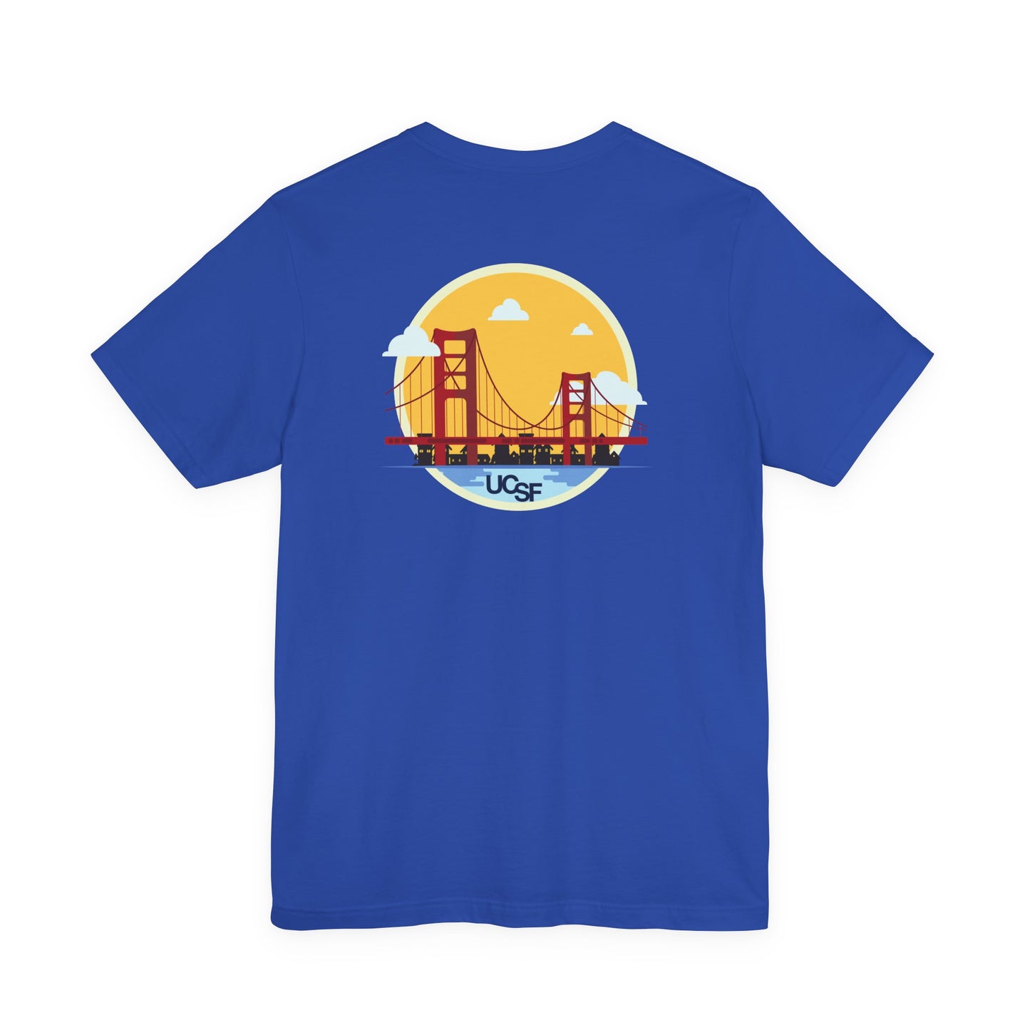 Simple Work Yellow Bridge Dark Colored Unisex Jersey Short Sleeve Tee