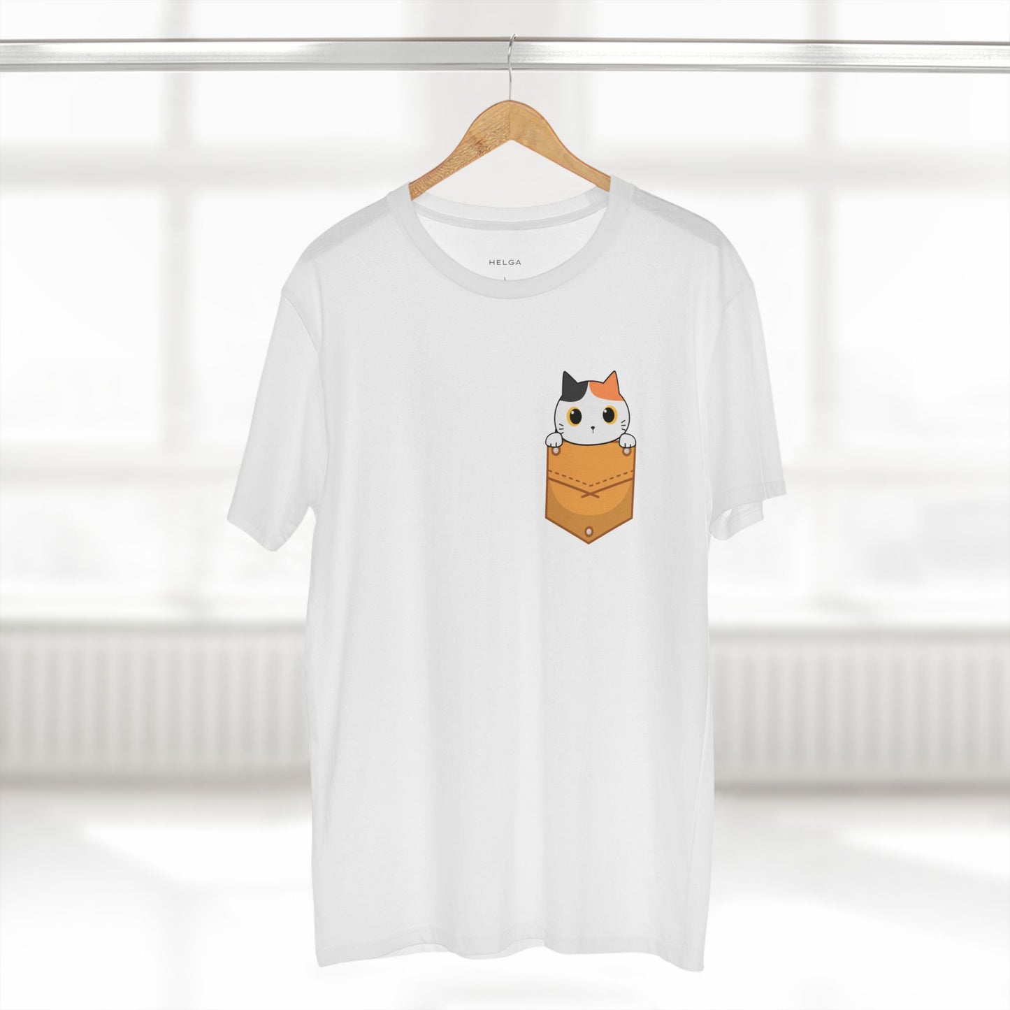 Cat in Pocket Tee