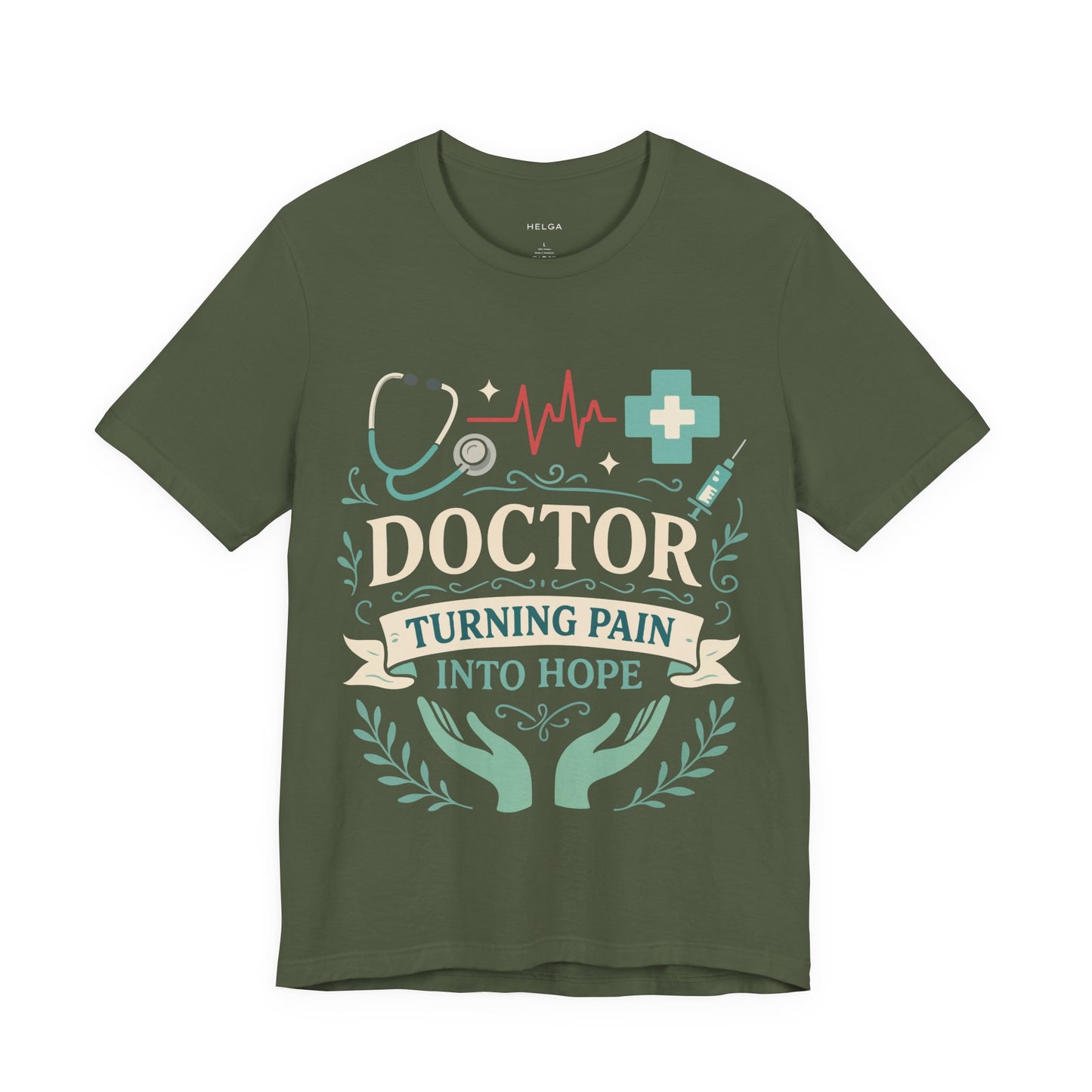 Doctor Turning Pain Into Hope Unisex Jersey Short Sleeve Tee