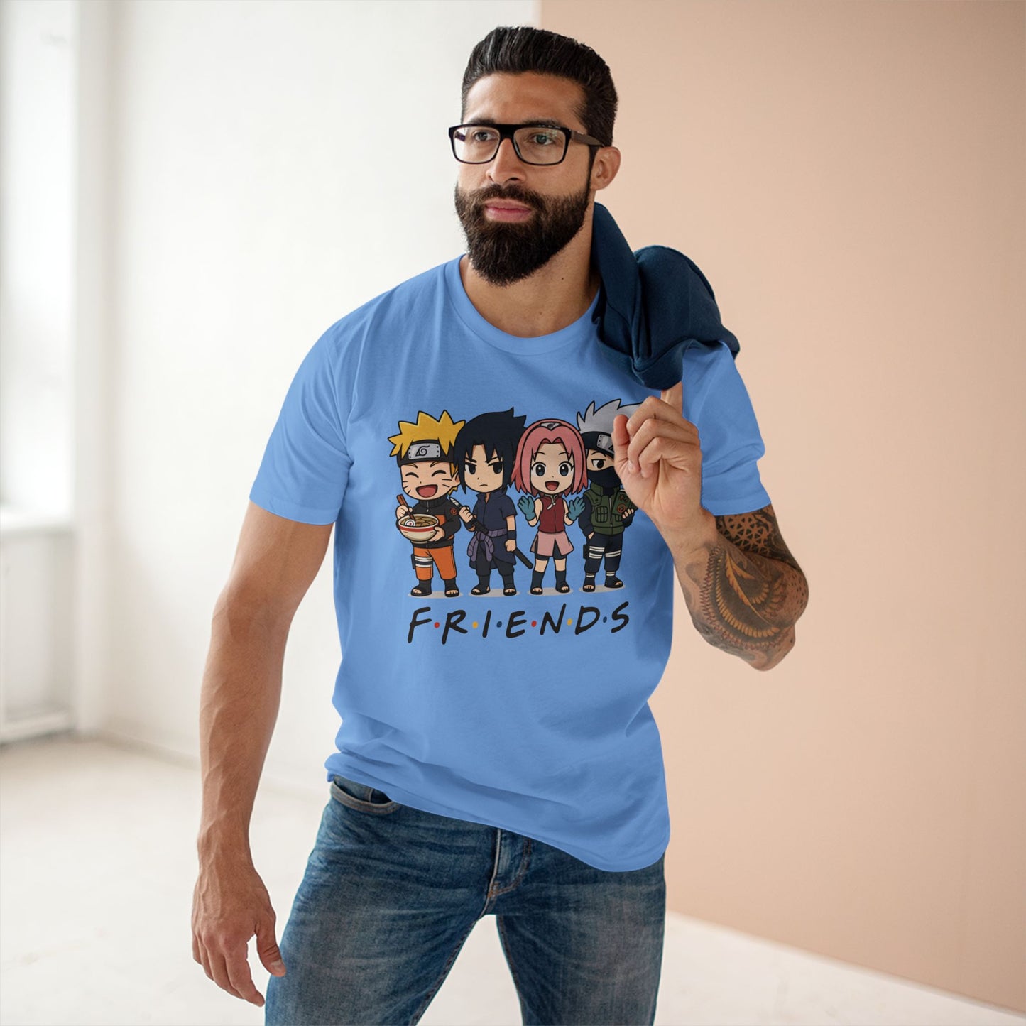 Naruto Friends Front Anime Inspired Tee