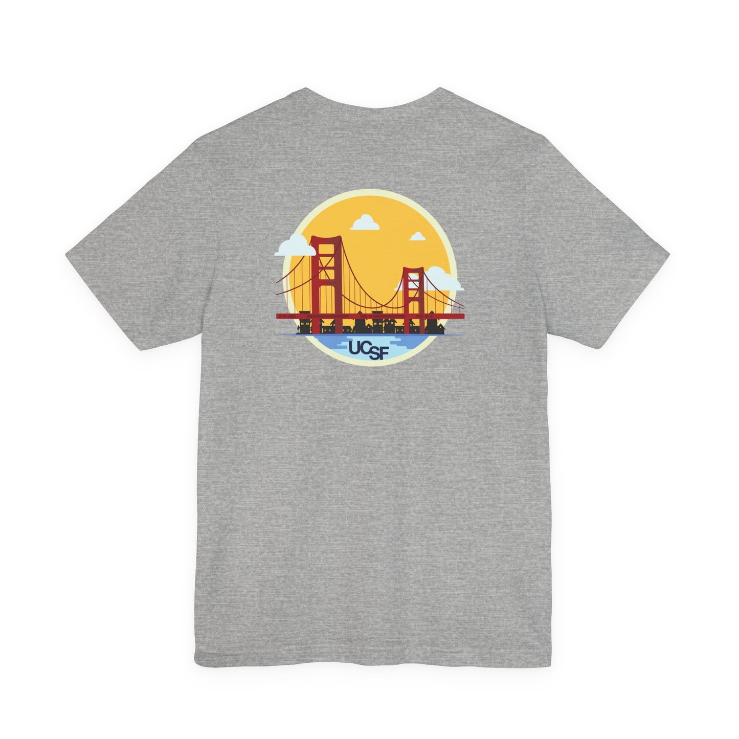 Simple Work Yellow Bridge Dark Colored Unisex Jersey Short Sleeve Tee