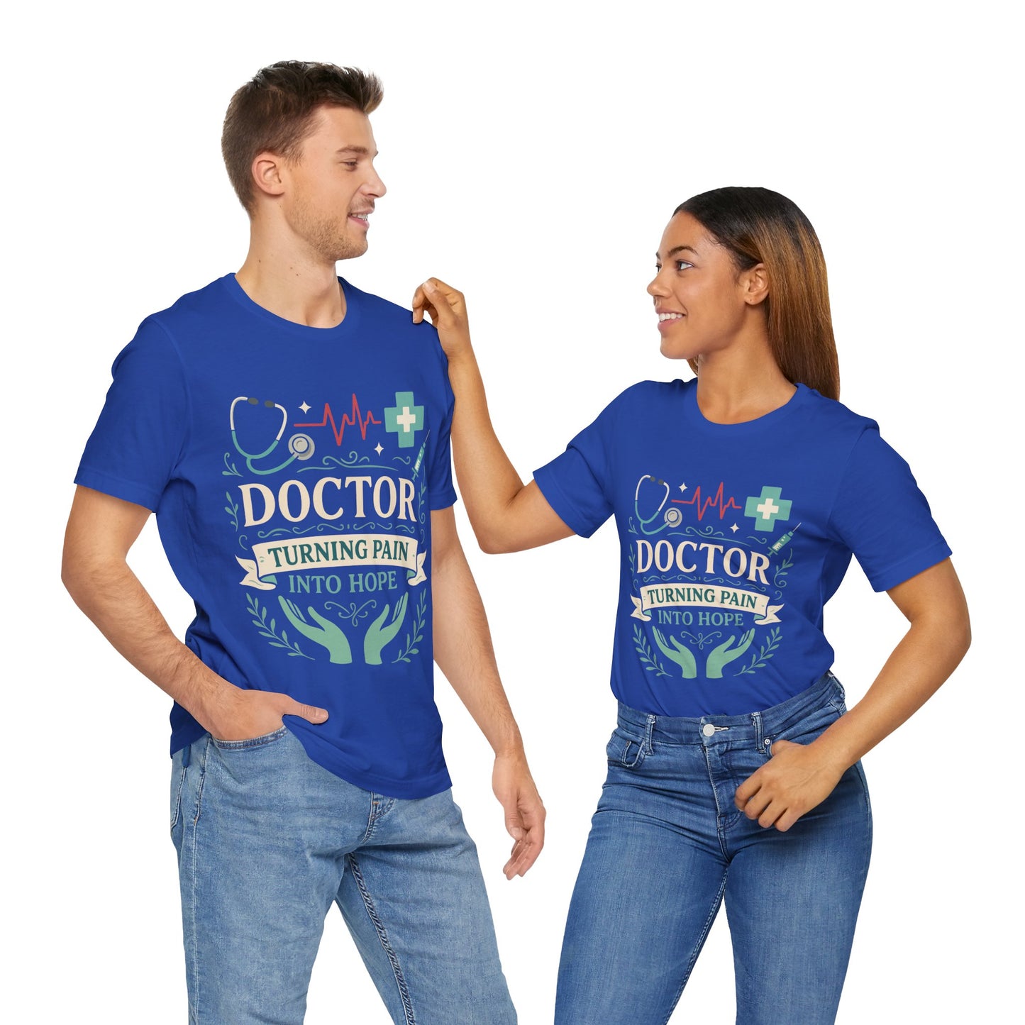 Doctor Turning Pain Into Hope Unisex Jersey Short Sleeve Tee