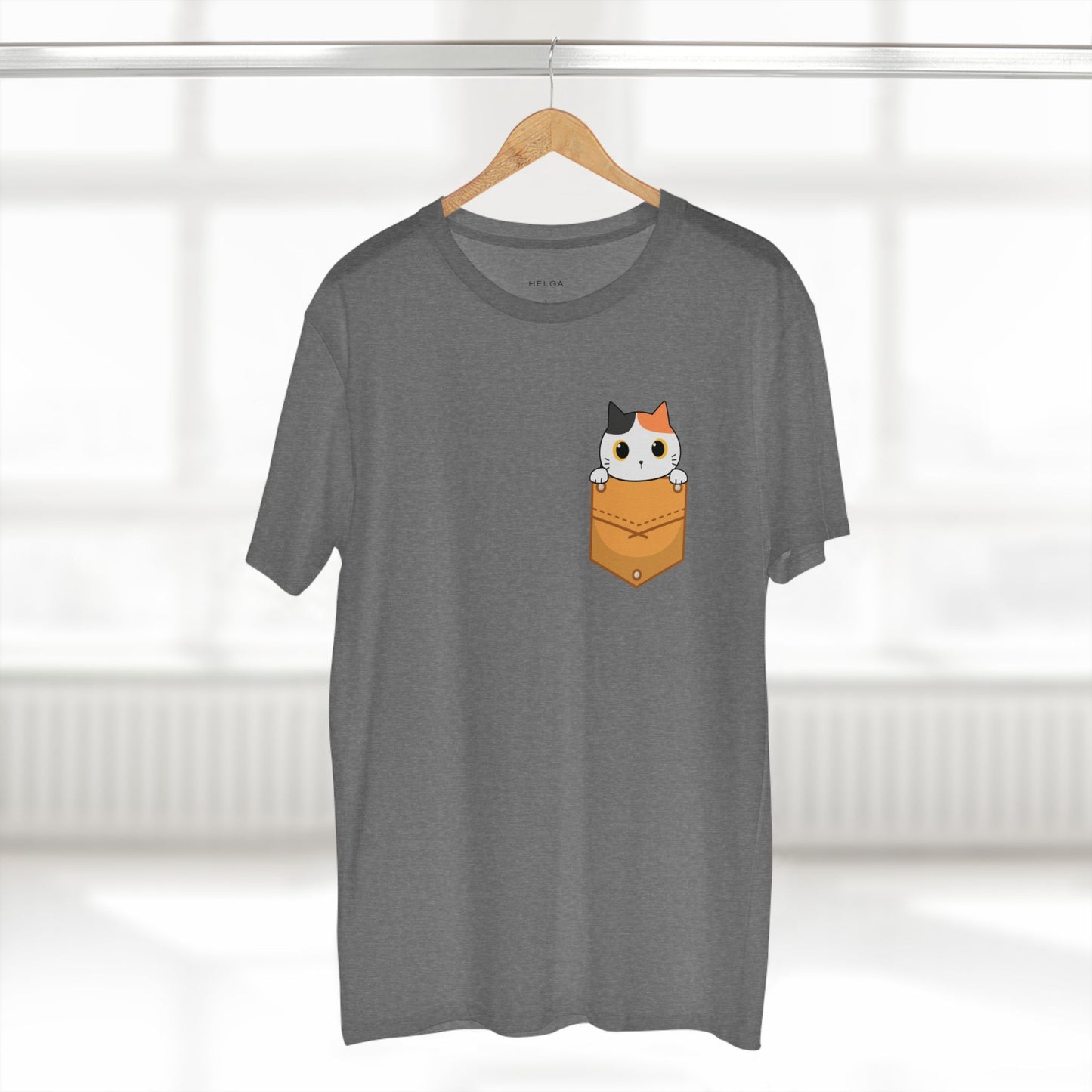Cat in Pocket Tee