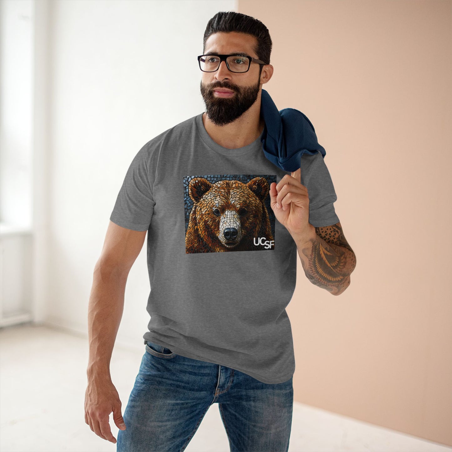 Mosaic Bear Simple Work Tee