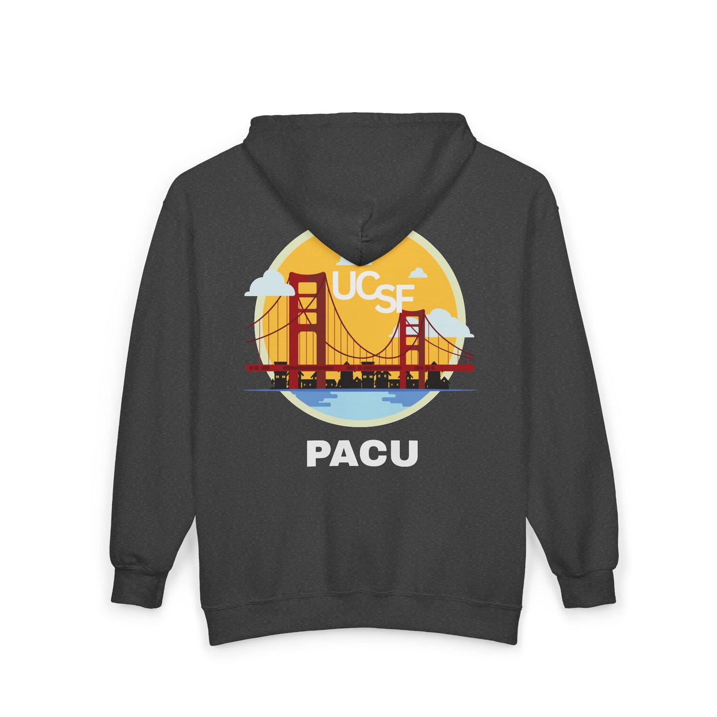 Simple Work Yellow Bridge PACU Cozy Unisex Zip Hoodie - Perfect for Casual Outings, Gifts, Affordable Streetwear, and Everyday Comfort