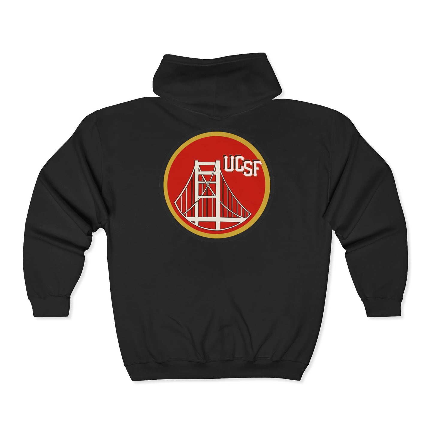 Simple Work Black Red Gold Cozy Unisex Zip Hoodie - Perfect for Casual Outings, Gifts, Affordable Streetwear, and Everyday Comfort