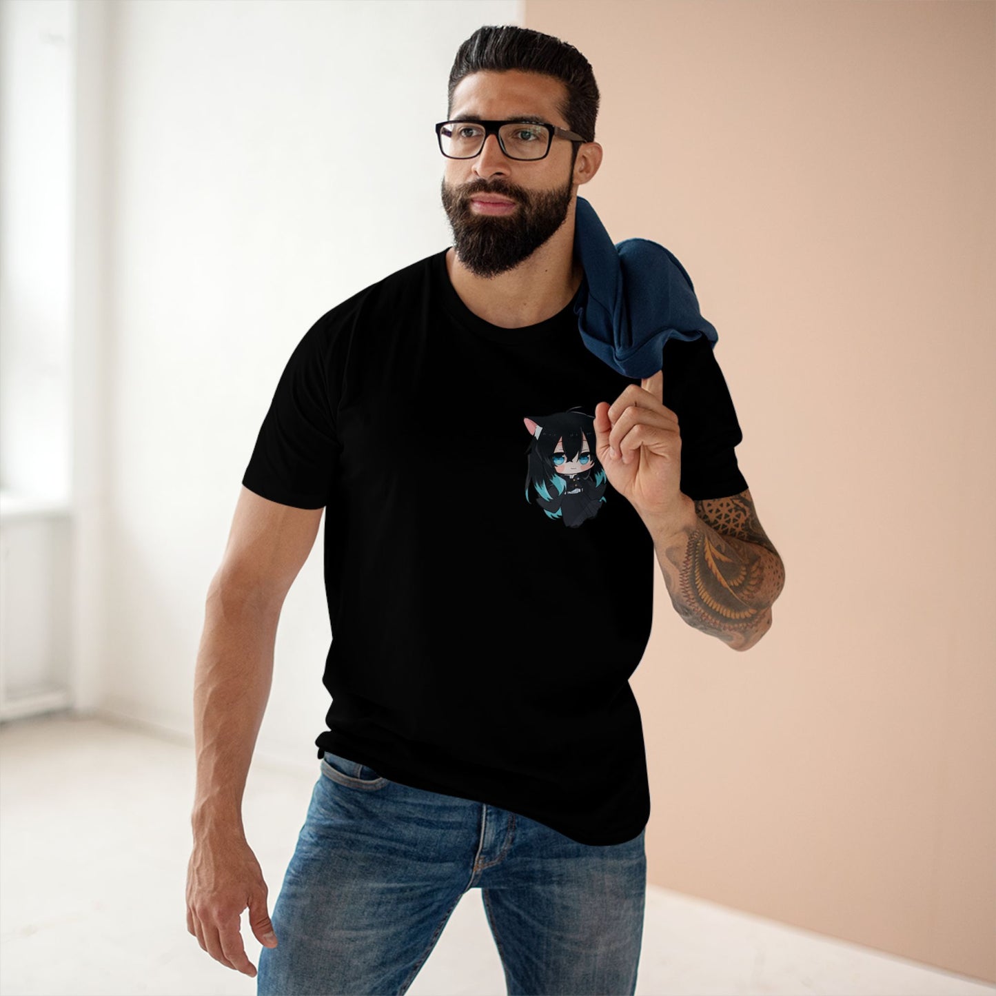 Cat Chibi Anime Inspired Tee