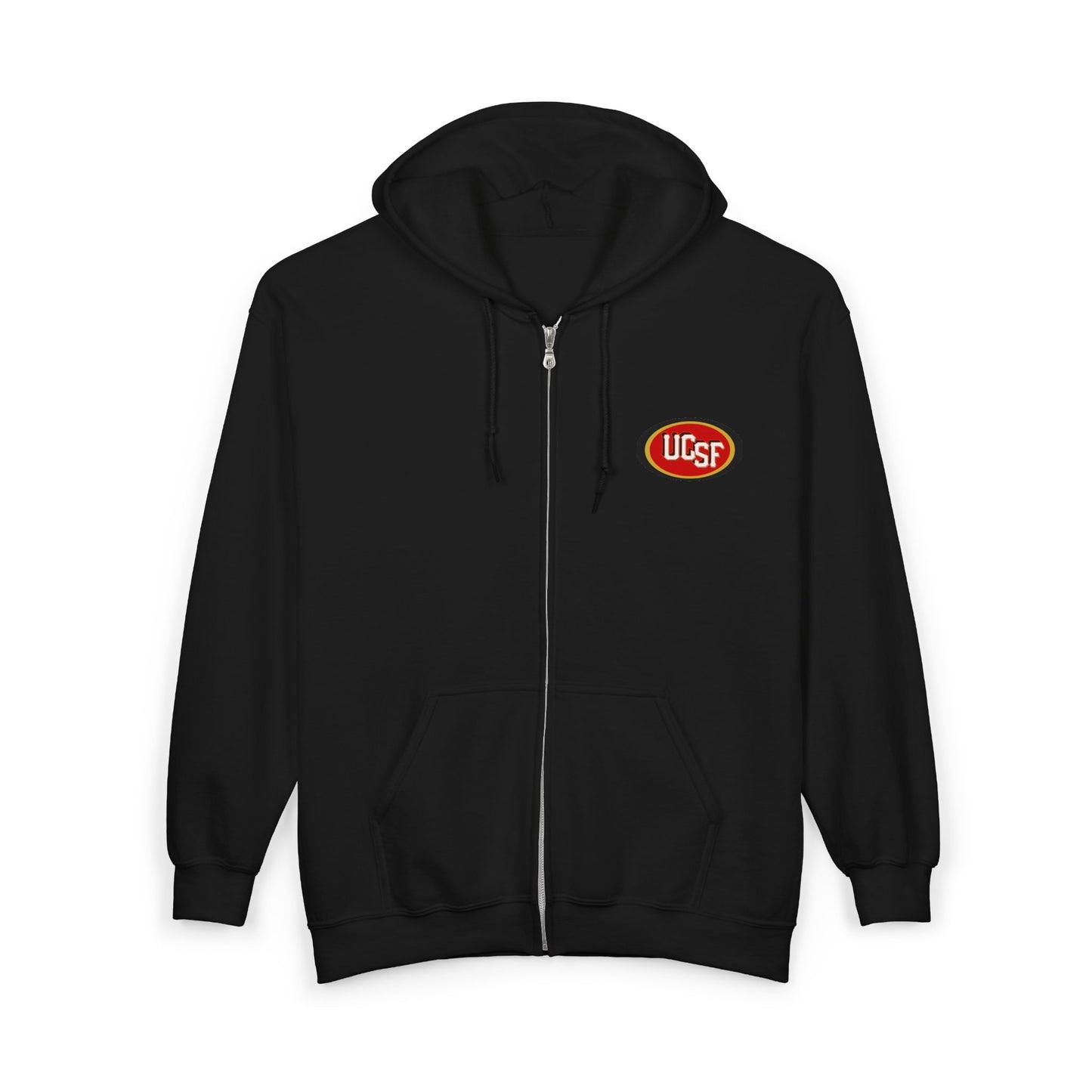Simple Work Black Red Gold Cozy Unisex Zip Hoodie - Perfect for Casual Outings, Gifts, Affordable Streetwear, and Everyday Comfort
