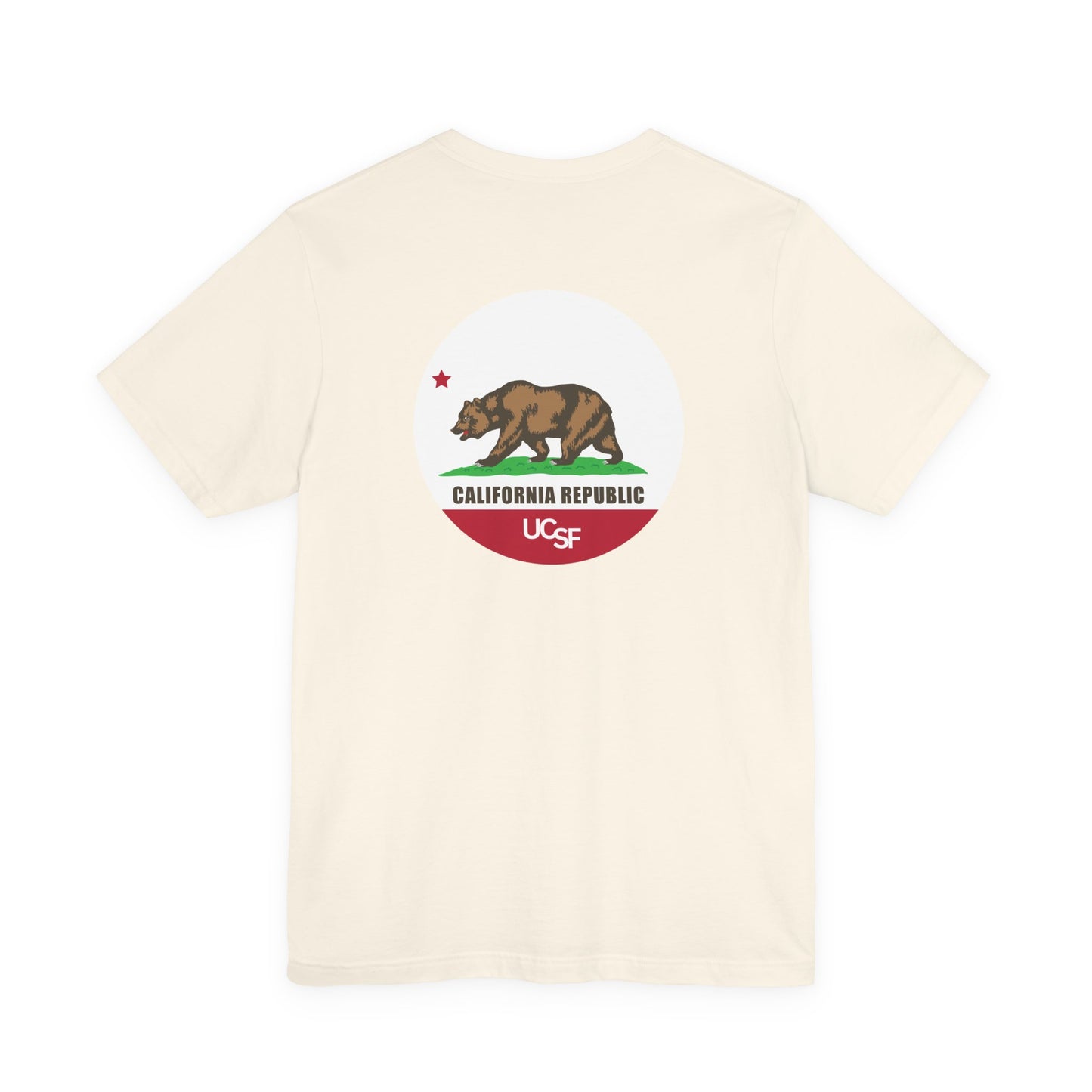 Simple Work Light Colored Cali Flag Unisex Jersey Short Sleeve Tee