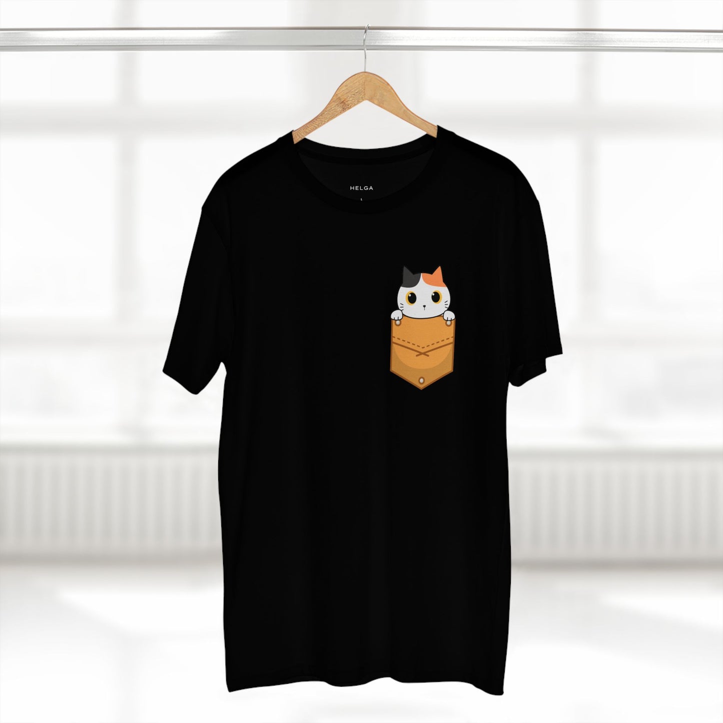 Cat in Pocket Tee