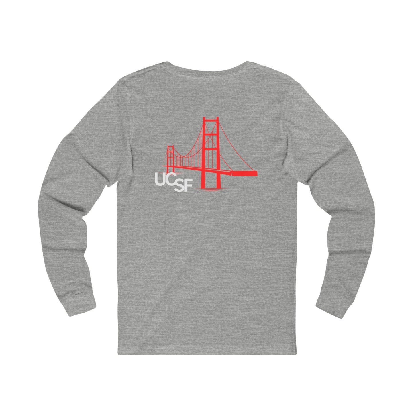 Simple Work 2 SF Gates Unisex Long Sleeve Tee with UCSF Design, Comfortable Apparel, Gift for Students, Casual Wear, Stylish Layering Option
