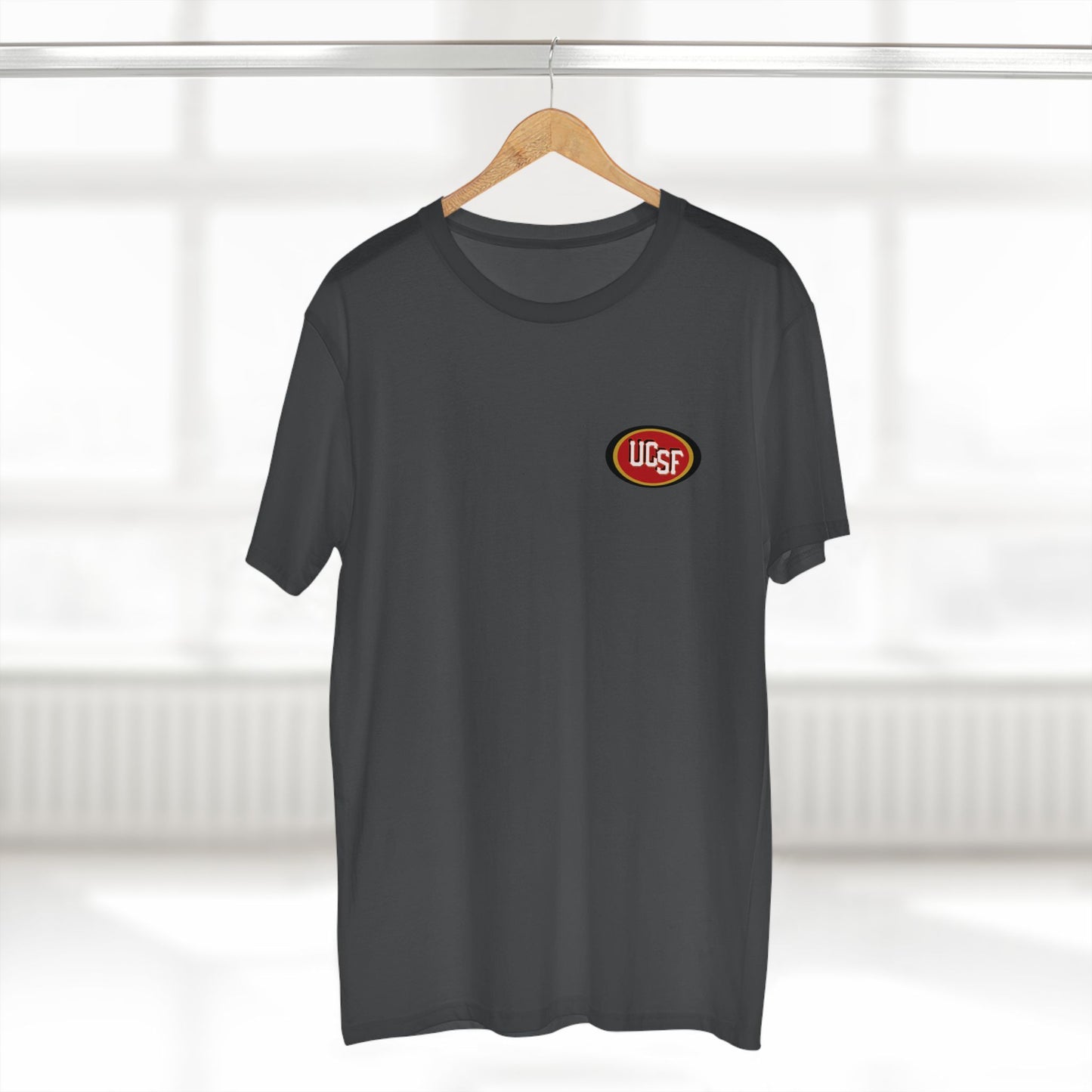 Black Red and Gold Golden Gate Simple Work Tee