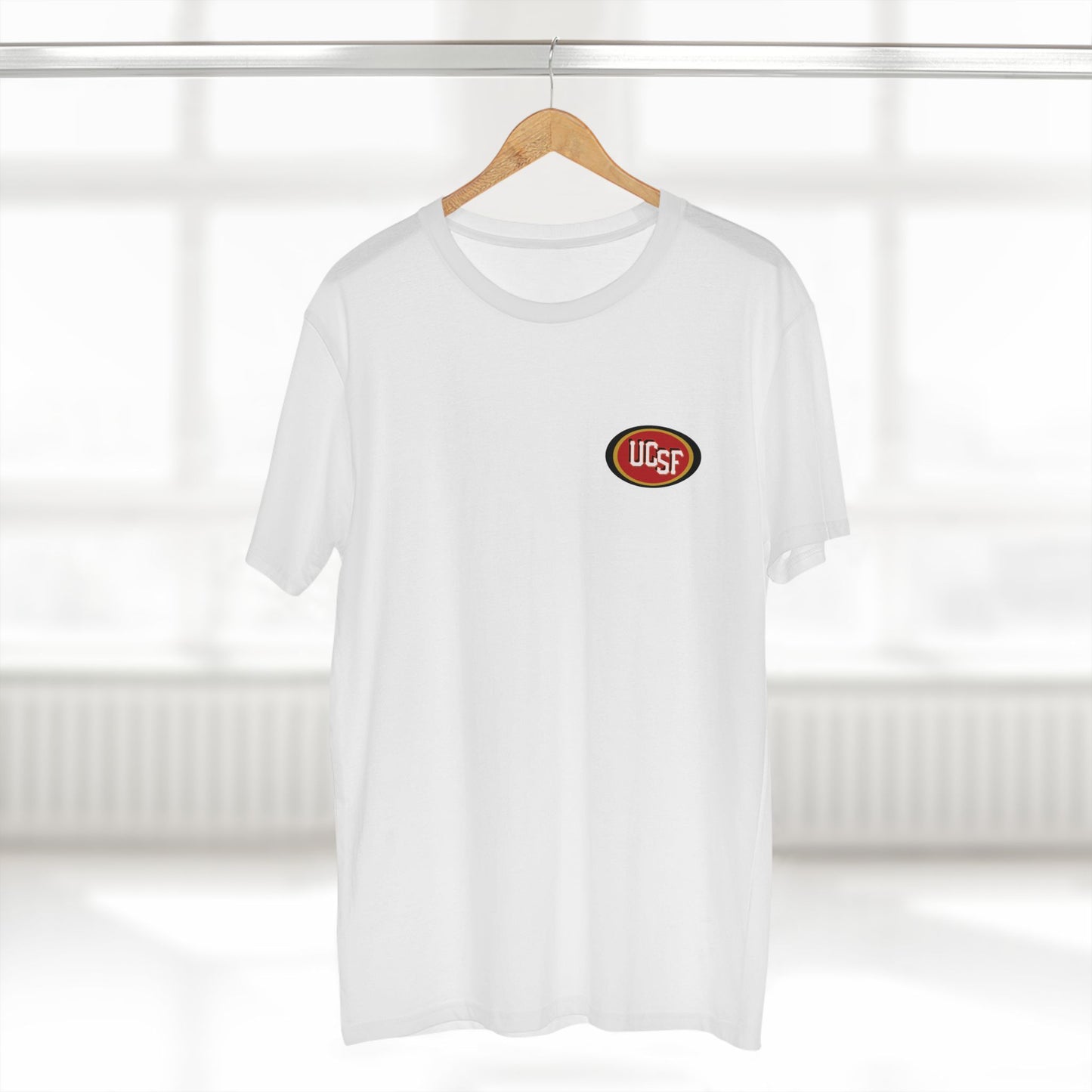 Black Red and Gold Golden Gate Simple Work Tee