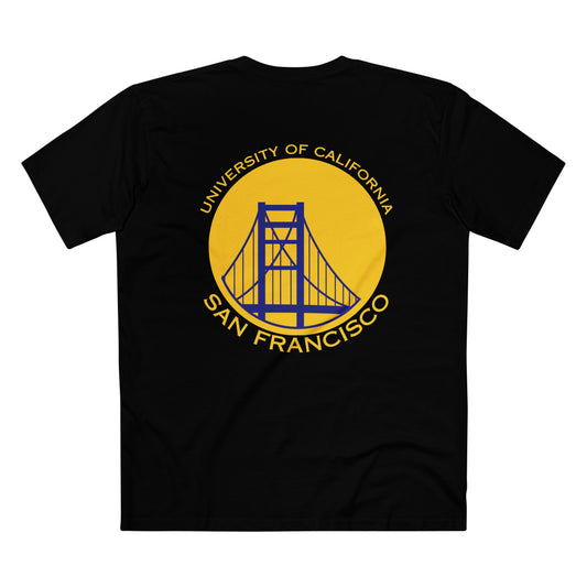 Yellow Blue Golden Gate Simple Work Tee