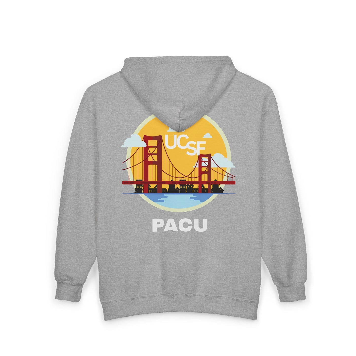 Simple Work Yellow Bridge PACU Cozy Unisex Zip Hoodie - Perfect for Casual Outings, Gifts, Affordable Streetwear, and Everyday Comfort