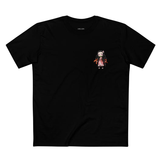 Just Bein' Me Cute Nezuko Kimetsu Chibi Anime Inspired Tee