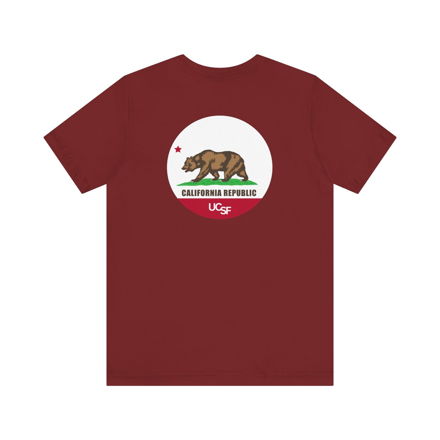Simple Work Dark Cali Flag Unisex Jersey Short Sleeve Tee