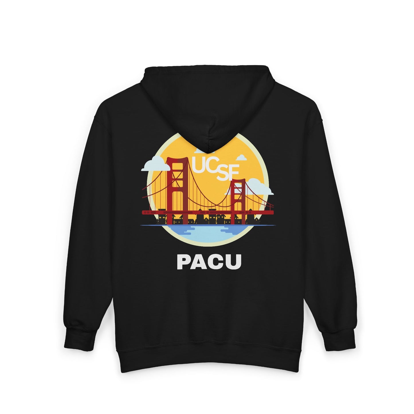 Simple Work Yellow Bridge PACU Cozy Unisex Zip Hoodie - Perfect for Casual Outings, Gifts, Affordable Streetwear, and Everyday Comfort