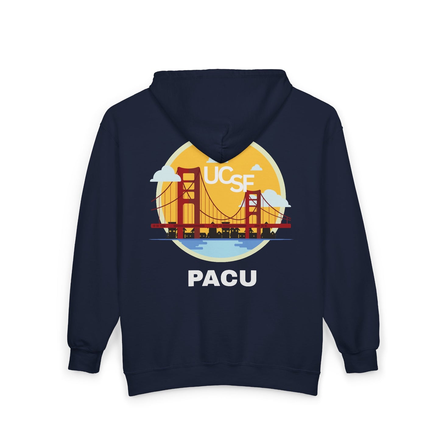 Simple Work Yellow Bridge PACU Cozy Unisex Zip Hoodie - Perfect for Casual Outings, Gifts, Affordable Streetwear, and Everyday Comfort