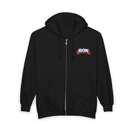 RON Simple Work Neuro ICU Cozy Unisex Zip Hoodie - Perfect for Casual Outings, Gifts, Affordable Streetwear, and Everyday Comfort