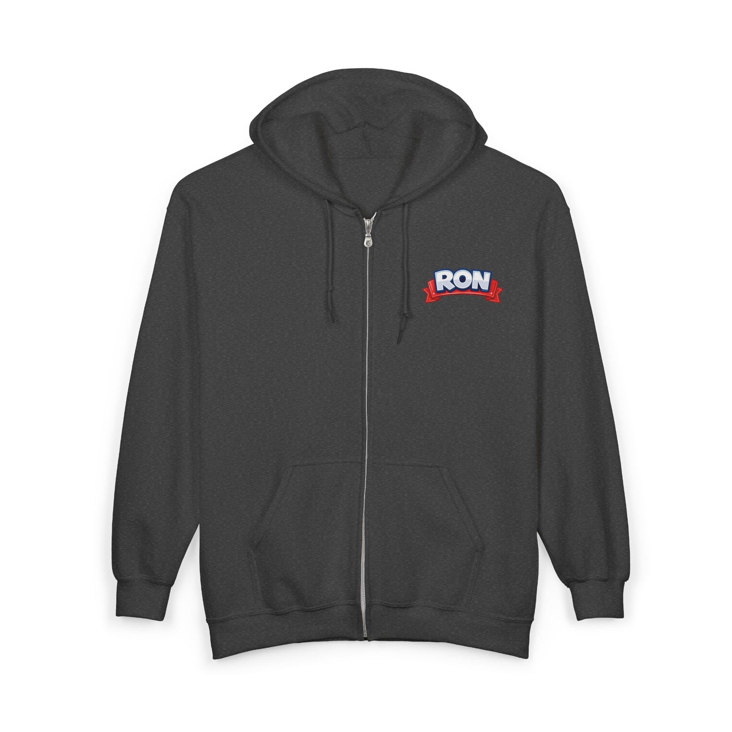 RON Simple Work Neuro ICU Cozy Unisex Zip Hoodie - Perfect for Casual Outings, Gifts, Affordable Streetwear, and Everyday Comfort
