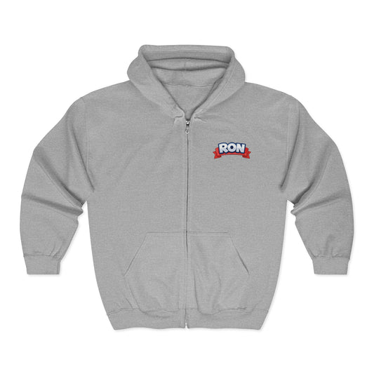 RON Simple Work Neuro ICU Cozy Unisex Zip Hoodie - Perfect for Casual Outings, Gifts, Affordable Streetwear, and Everyday Comfort