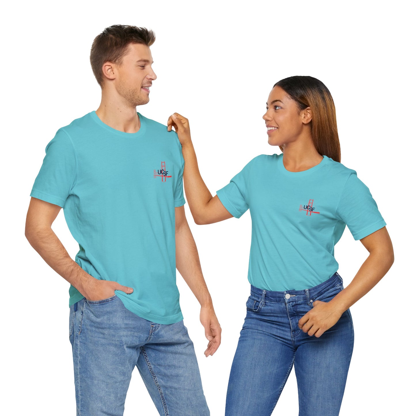 Simple Work Light Colored Cali Flag Unisex Jersey Short Sleeve Tee