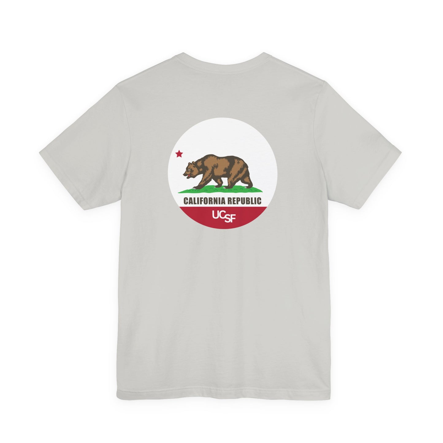 Simple Work Light Colored Cali Flag Unisex Jersey Short Sleeve Tee