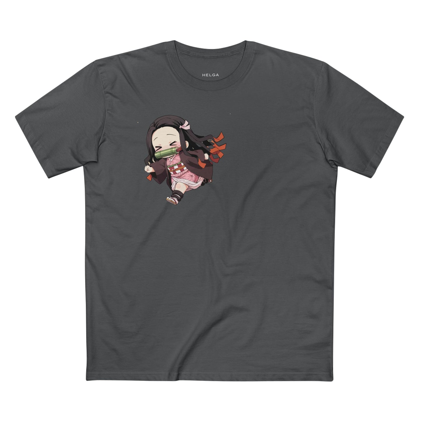 Cute Nezuko Running Away Kimetsu Chibi Anime Inspired Tee