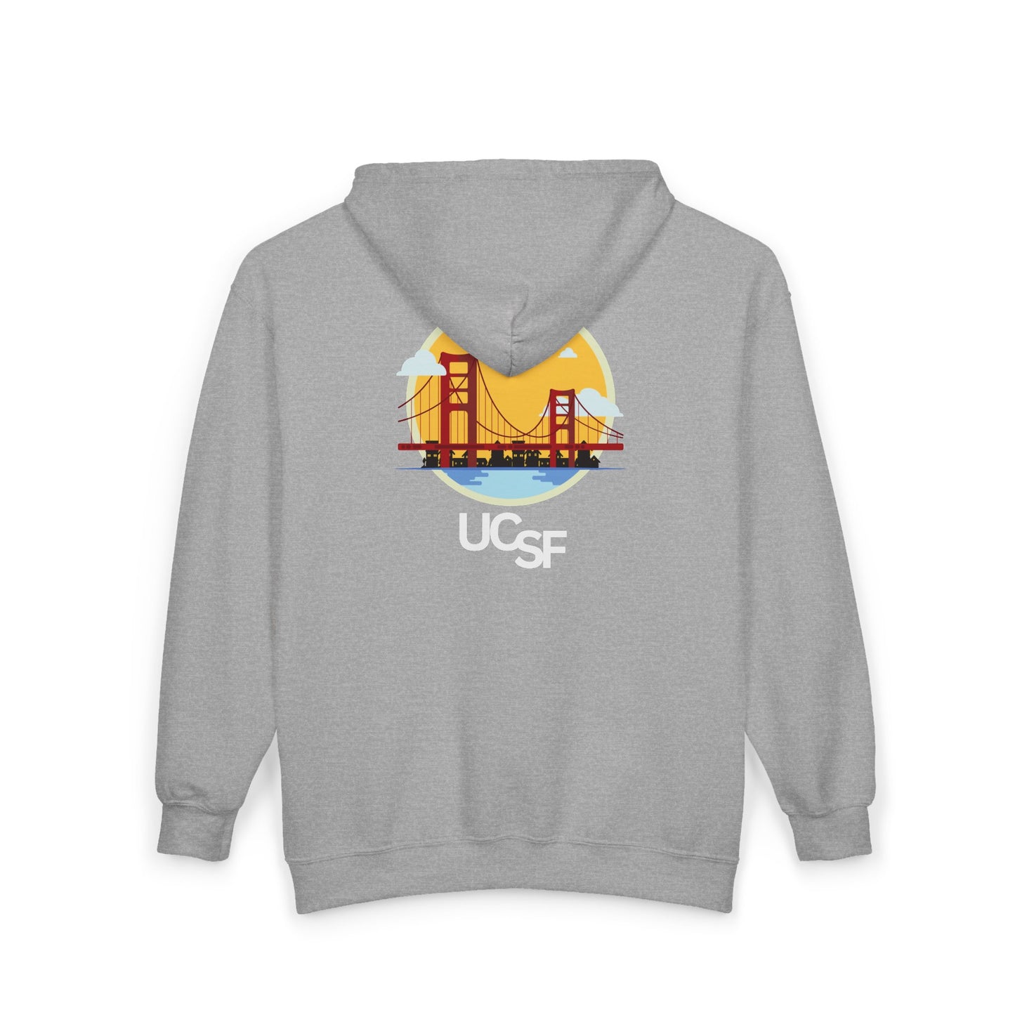 Simple Work Yellow Bridge Cozy Unisex Zip Hoodie - Perfect for Casual Outings, Gifts, Affordable Streetwear, and Everyday Comfort