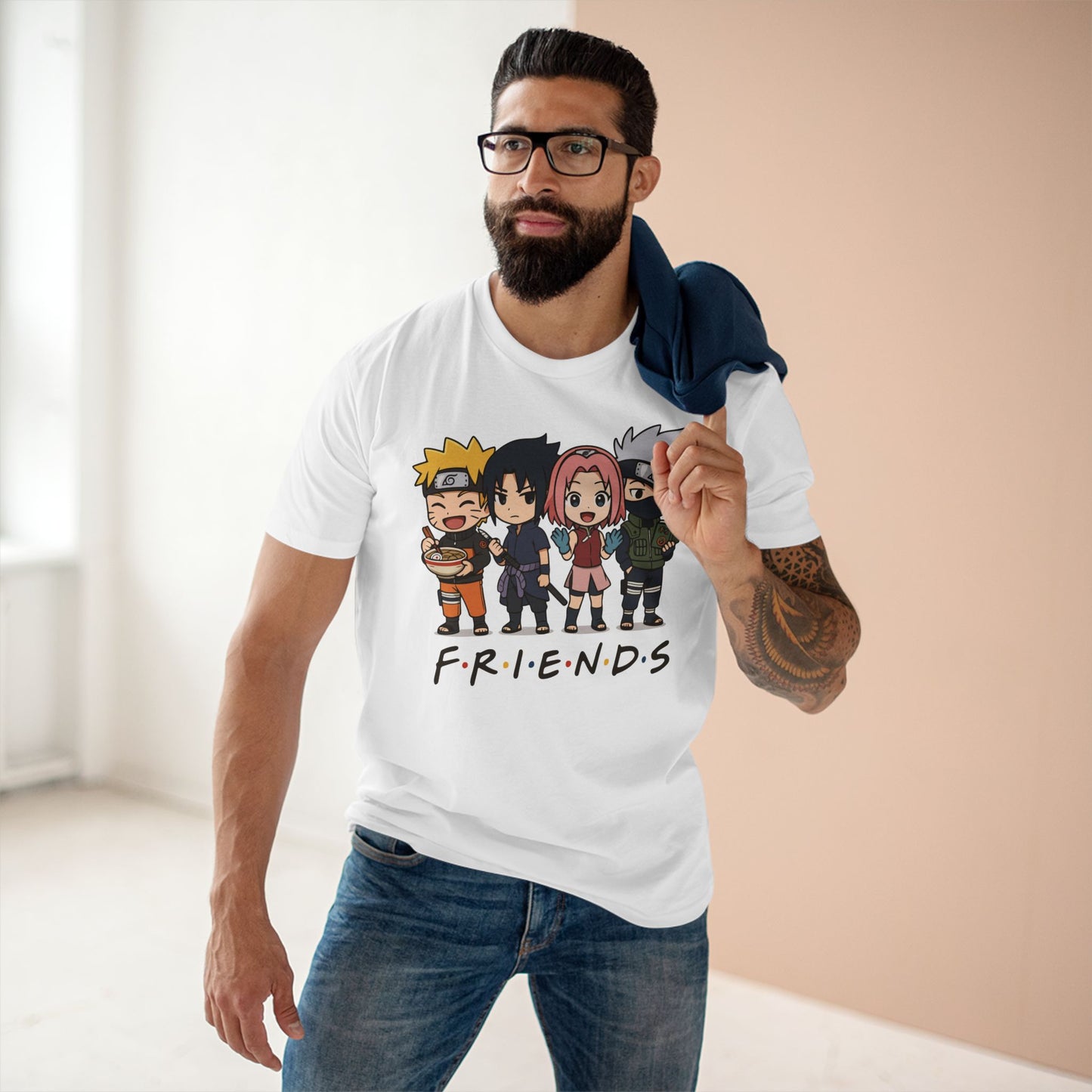 Naruto Friends Front Anime Inspired Tee