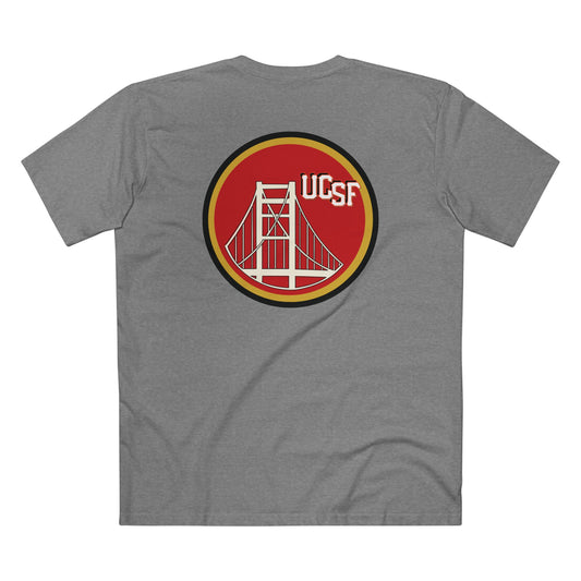 Black Red and Gold Golden Gate Simple Work Tee