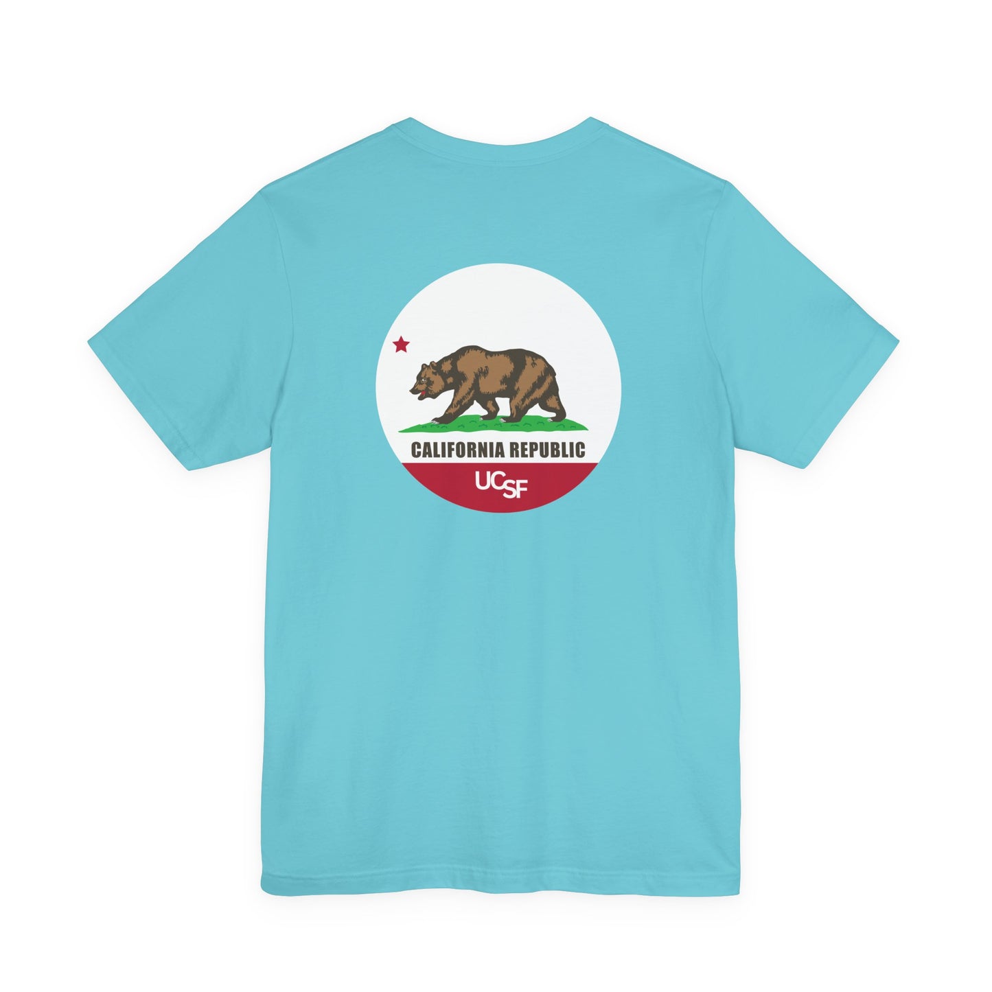 Simple Work Light Colored Cali Flag Unisex Jersey Short Sleeve Tee