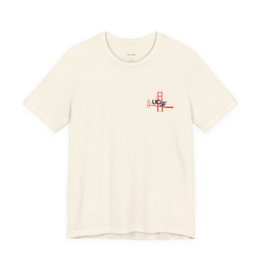 Simple Work Light Colored Cali Flag Unisex Jersey Short Sleeve Tee