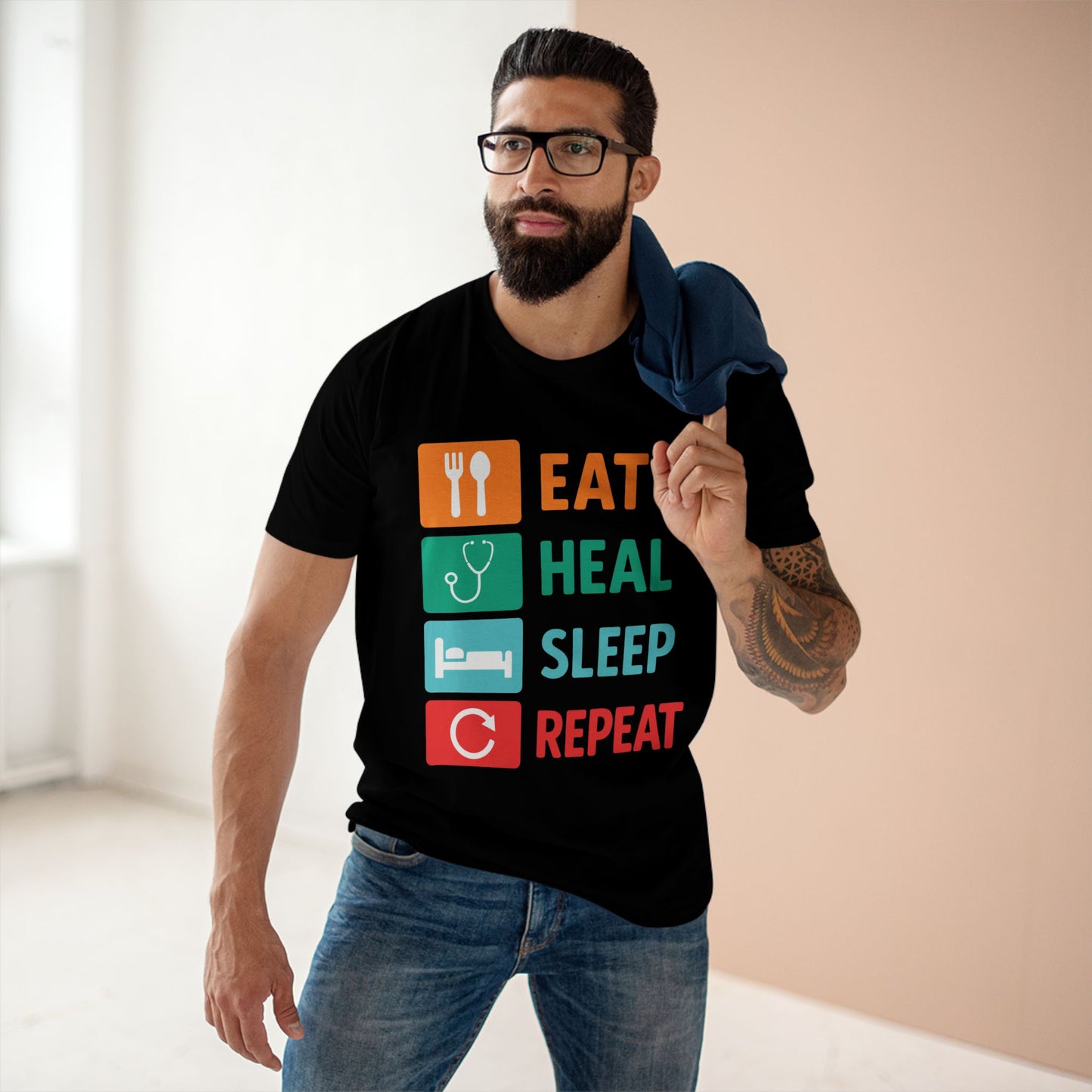 Eat Heal Sleep Repeat Tee