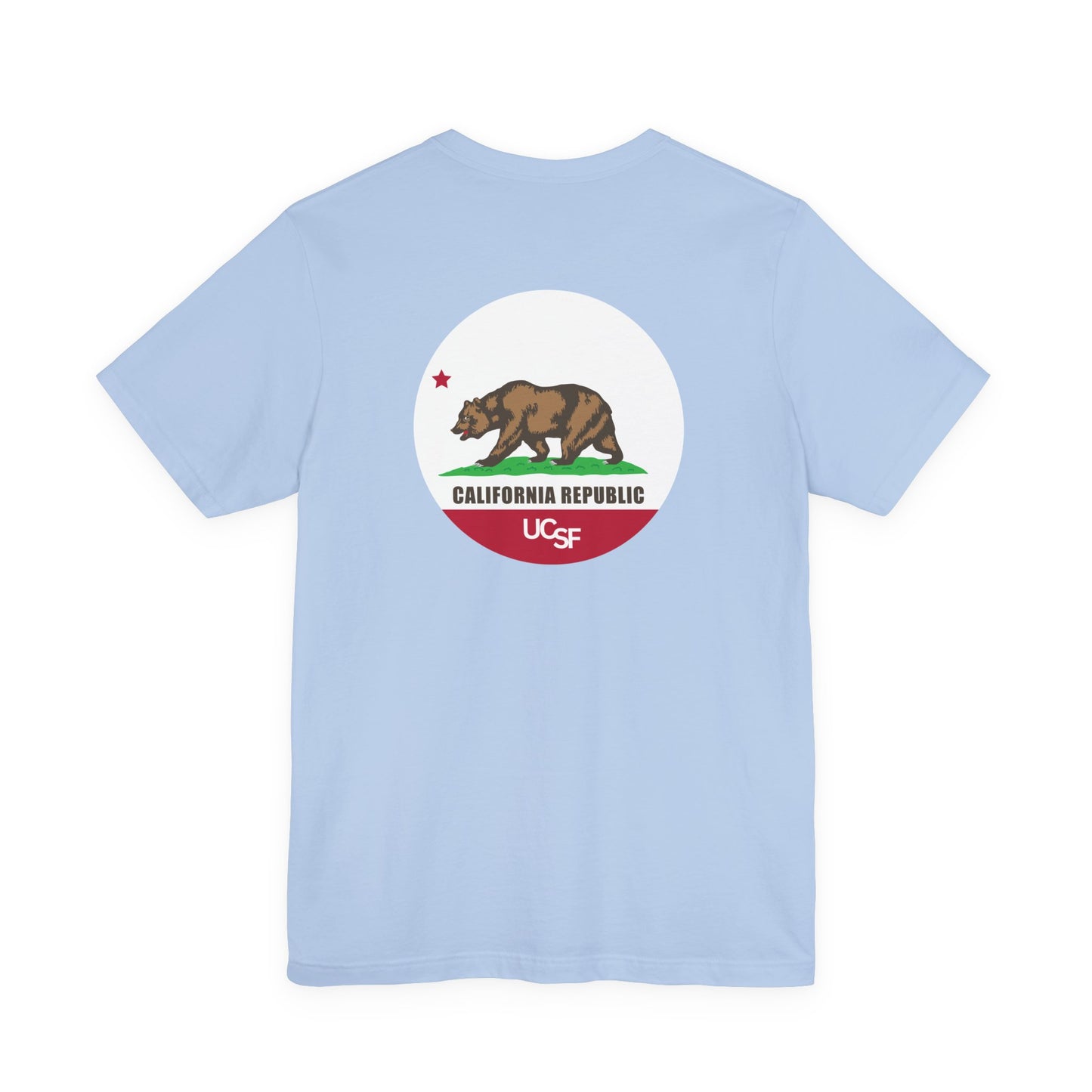 Simple Work Light Colored Cali Flag Unisex Jersey Short Sleeve Tee
