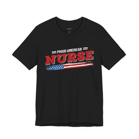 Proud American Nurse Unisex Jersey Short Sleeve Tee