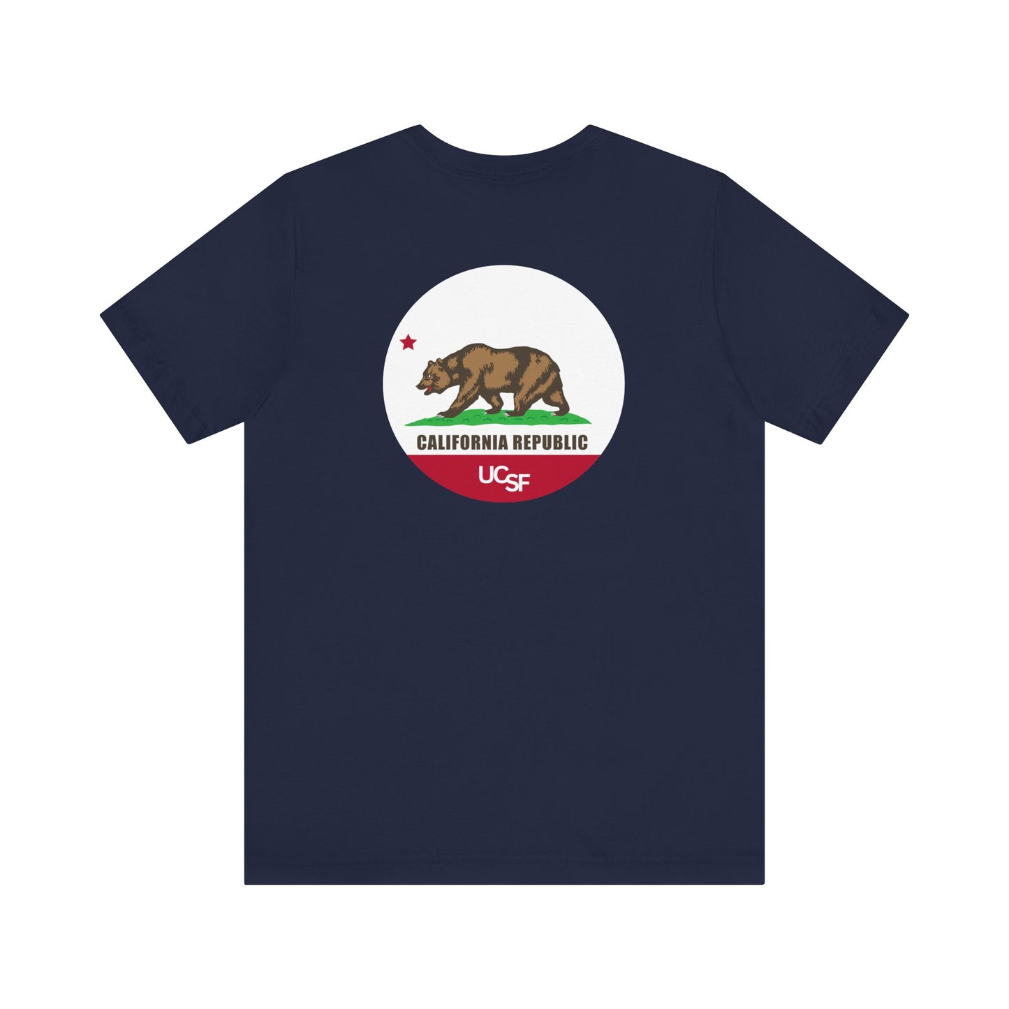 Simple Work Dark Cali Flag Unisex Jersey Short Sleeve Tee
