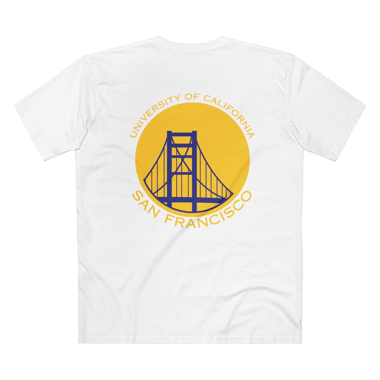 Yellow Blue Golden Gate Simple Work Tee