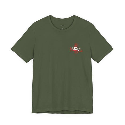 Simple Work Dark Cali Flag Unisex Jersey Short Sleeve Tee