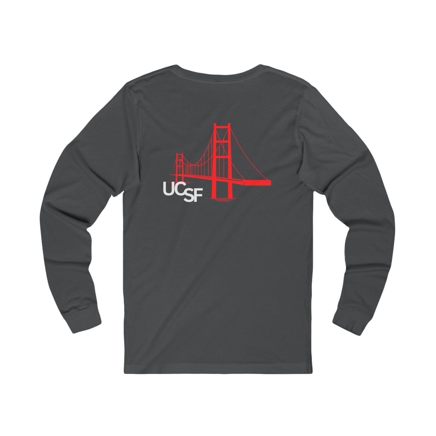 Simple Work 2 SF Gates Unisex Long Sleeve Tee with UCSF Design, Comfortable Apparel, Gift for Students, Casual Wear, Stylish Layering Option