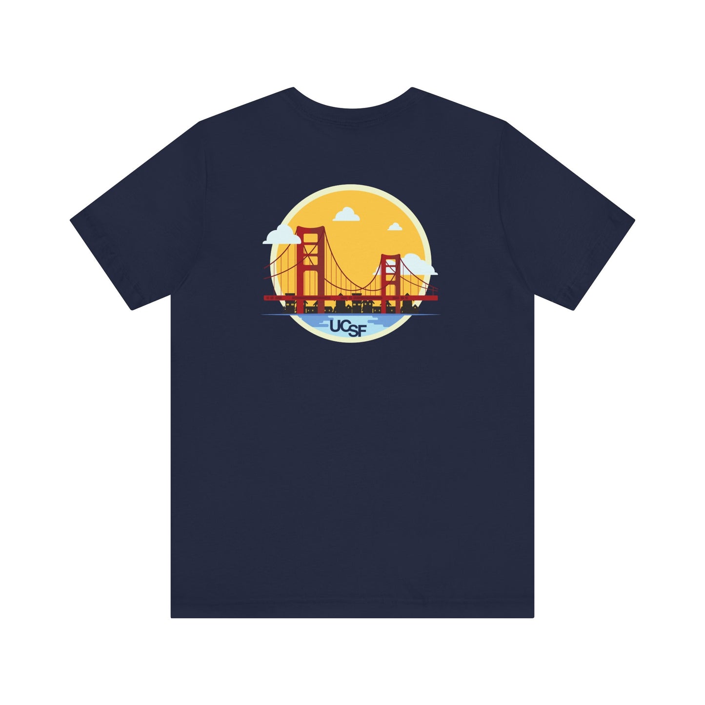 Simple Work Yellow Bridge Dark Colored Unisex Jersey Short Sleeve Tee