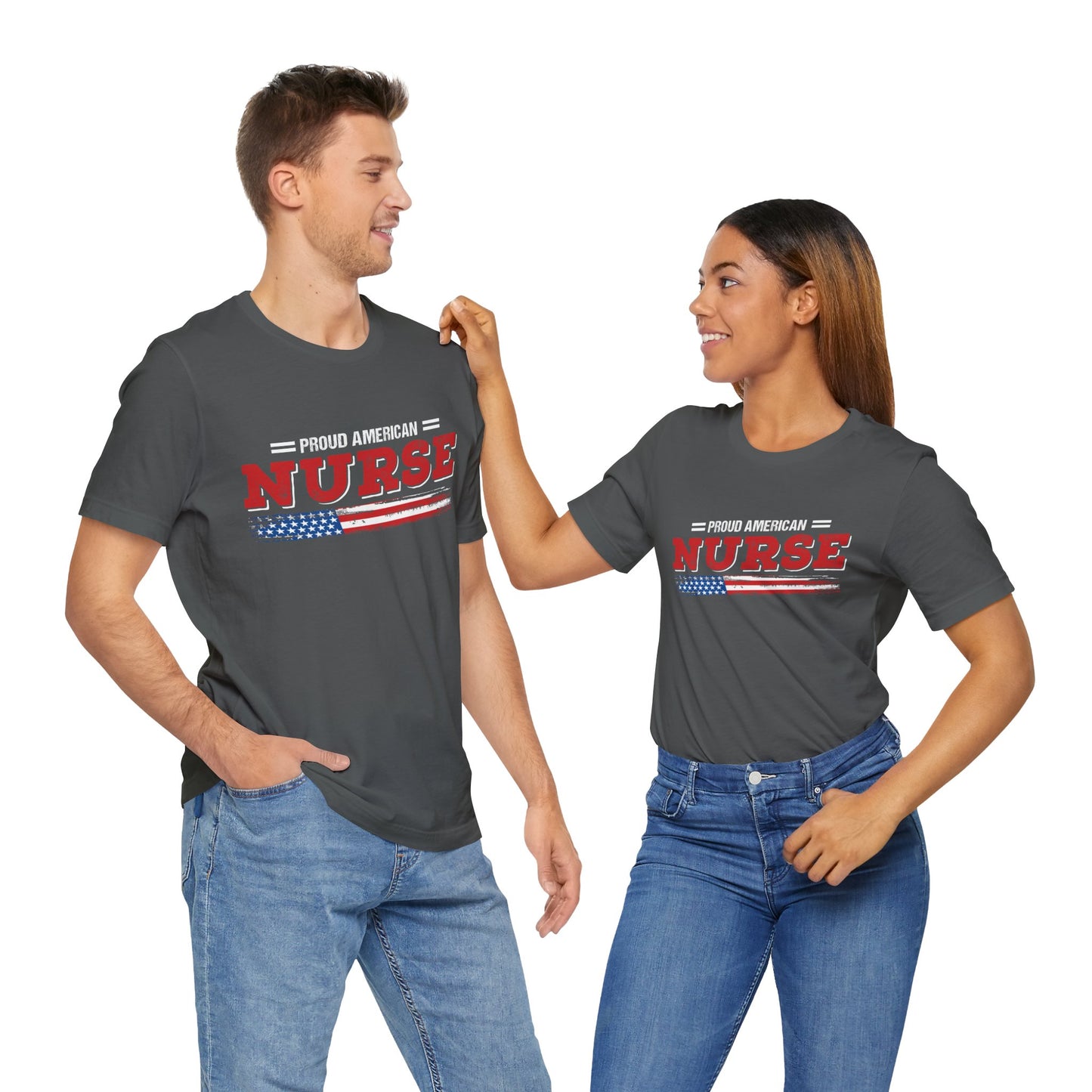 Proud American Nurse Unisex Jersey Short Sleeve Tee