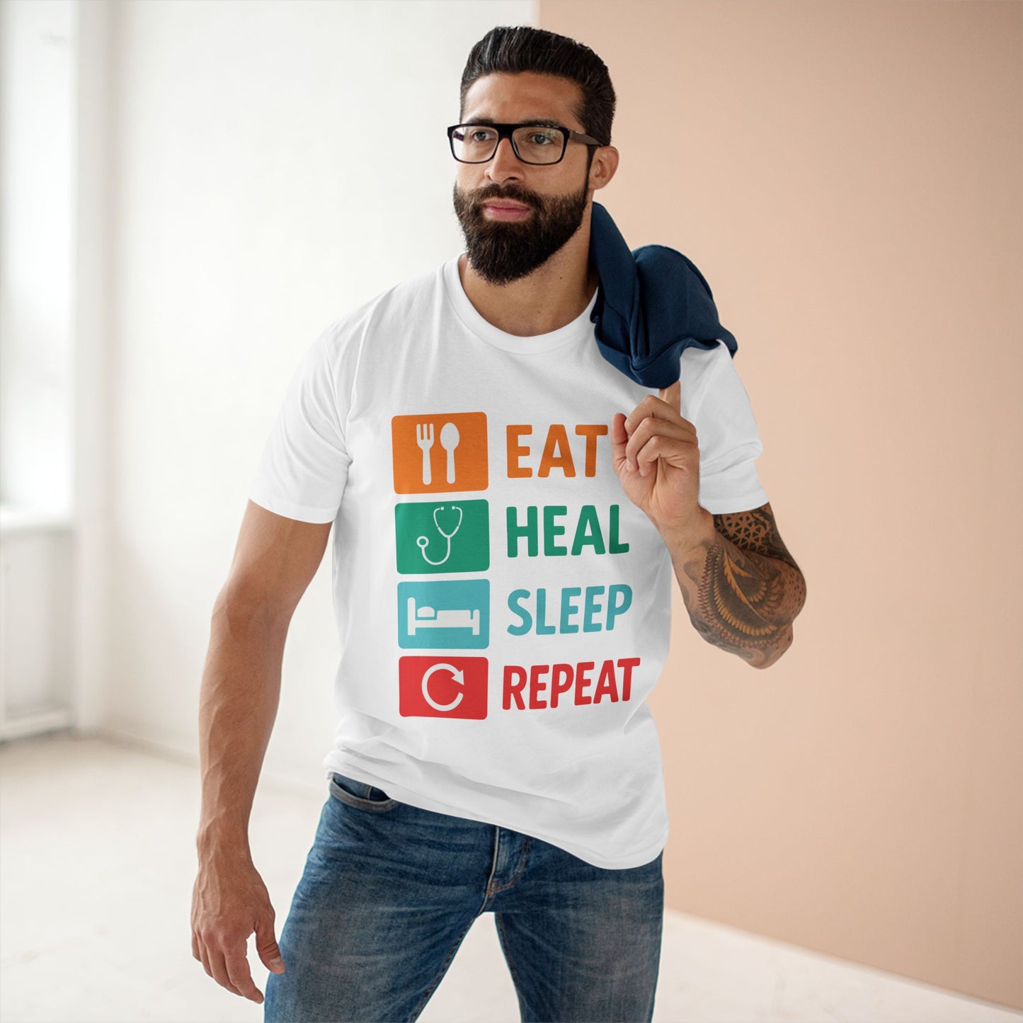 Eat Heal Sleep Repeat Tee