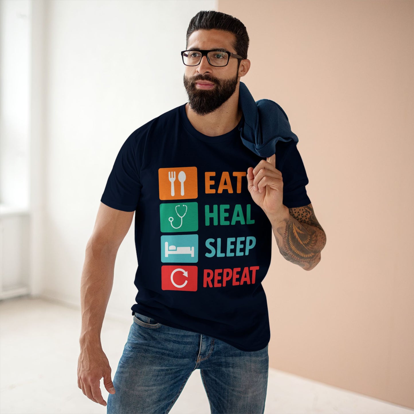 Eat Heal Sleep Repeat Tee
