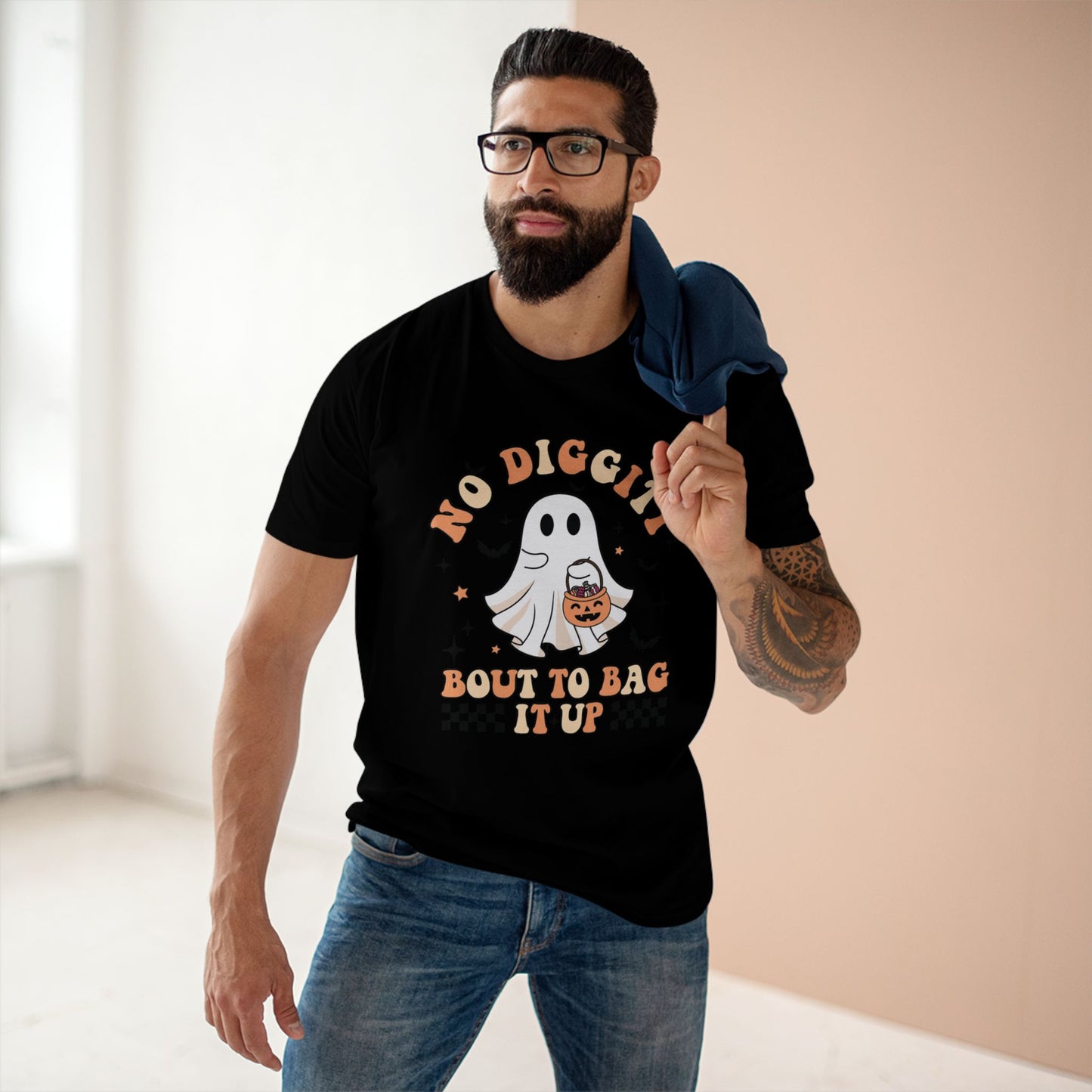 No Diggity Bout To Bag It Up Halloween Tee