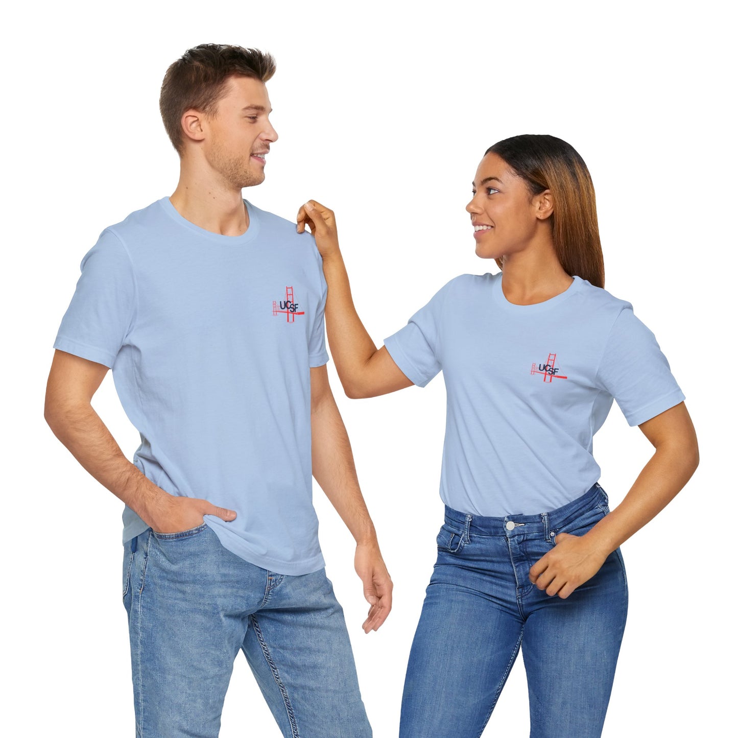 Simple Work Light Colored Cali Flag Unisex Jersey Short Sleeve Tee